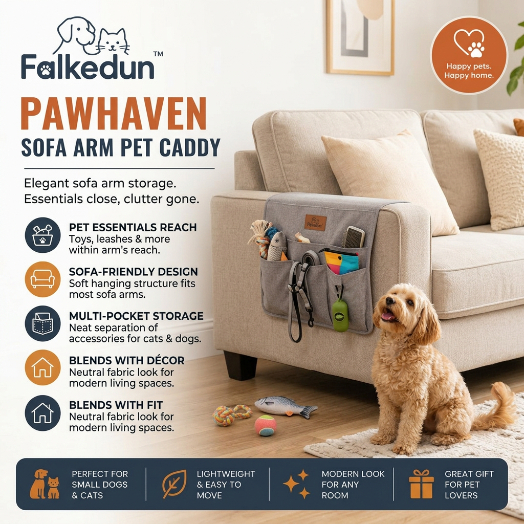 Falkedun™ PawHaven Sofa Arm Pet Caddy